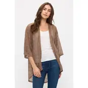 Floral Lace Kimono - Brown