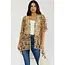 Cover Up Mesh Dolman Kimono - Rust Cream