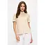 Floral Lace Illusion Mock Neck - Cream Nude