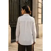 Selama Striped Shirt - White