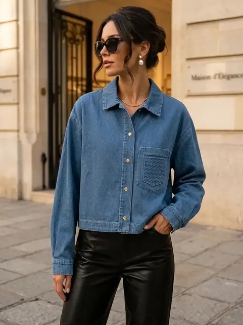 Semmia Denim Shirt Relaxed - Blue