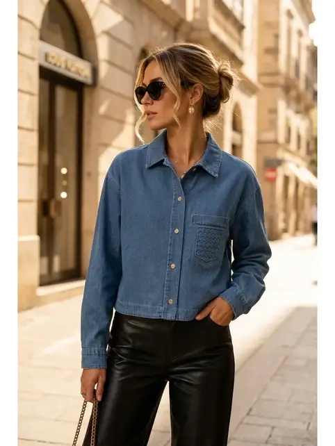 Semmia Denim Shirt Relaxed - Blue