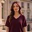 Deria Curly Rib Oversized Ruched Top