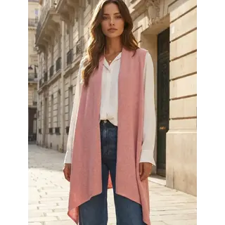 Delaire Sleeveless Knit Vest
