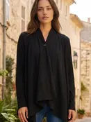 Dellanie Wrap Top w/ Button Front