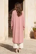 Alyssa Relaxed Long Cardigan - Desert Blush