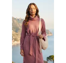 Dallia Cowl Neck Waist Tie Maxi Dress