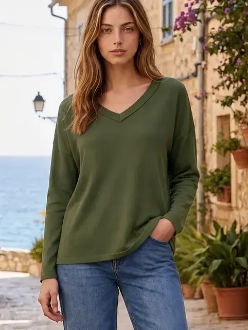 Deasy Lightweight Knit Long Sleeve