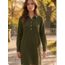 Dorelle Button Down  Dress - Olive
