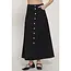 Bemma Stretch Cotton Twill A-Line Maxi Skirt