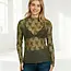 Tyler Lace Sheer Long Sleeve - Dark Olive