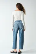 Barely There Boat Neck Micro-Ribbed Top