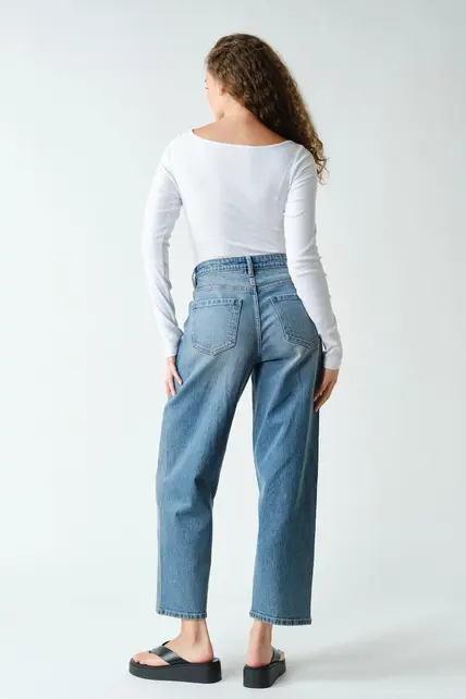 Barely There Boat Neck Micro-Ribbed Top