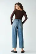Barely There Boat Neck Micro-Ribbed Top