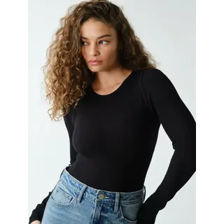 Seamless Ribbed Long Sleeve Top