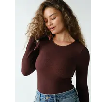 Seamless Ribbed Long Sleeve Top