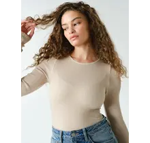Seamless Ribbed Long Sleeve Top