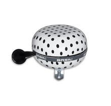 Basil, Polka Dot, Bell, 80mm, White/Black Dots