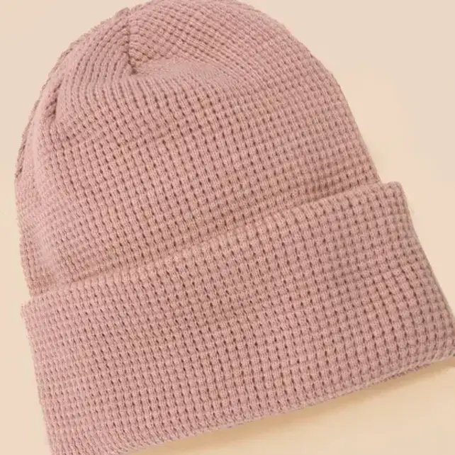 Soft Ribbed Knit Beanies Hat