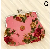 Vintage Floral Lock Small Pouch | 40P647 Pink