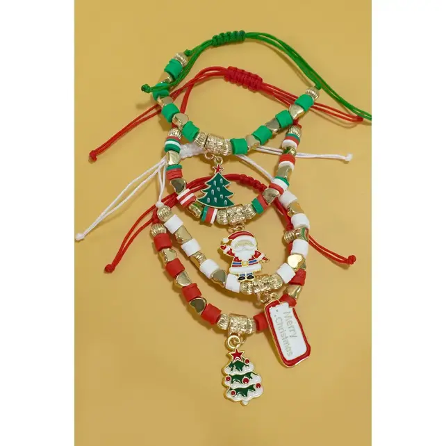 Christmas Heisi Bracelets Set of 4 | 40B121