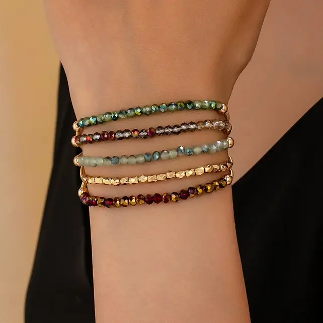 Boho Multi  Guitar String Bracelet Set | 80B1927