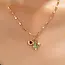 Cluster Christmas Tree and Heart Charm Necklace | 80N93294