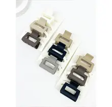 3-Pcs Neutral Color Mini Rectangle Hair Claw Set