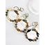 Boho Style Wood Beaded Circled Key Holder