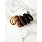 Brown Shades Multicolor Elastic Hair Tie Set