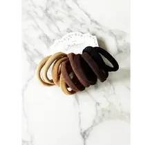Brown Shades Multicolor Elastic Hair Tie Set
