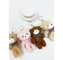 Famous Plush Bear Charm Keychain