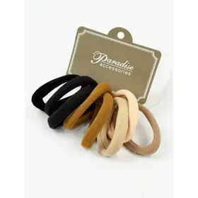 Black and Brown Shades Multicolor Elastic Hair Tie