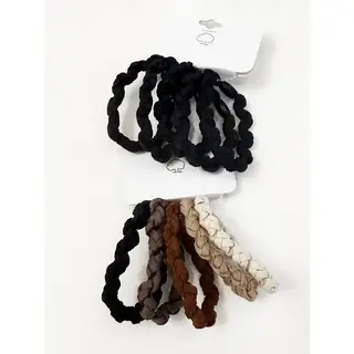 Brown Tone Multi Design Hair Ties
