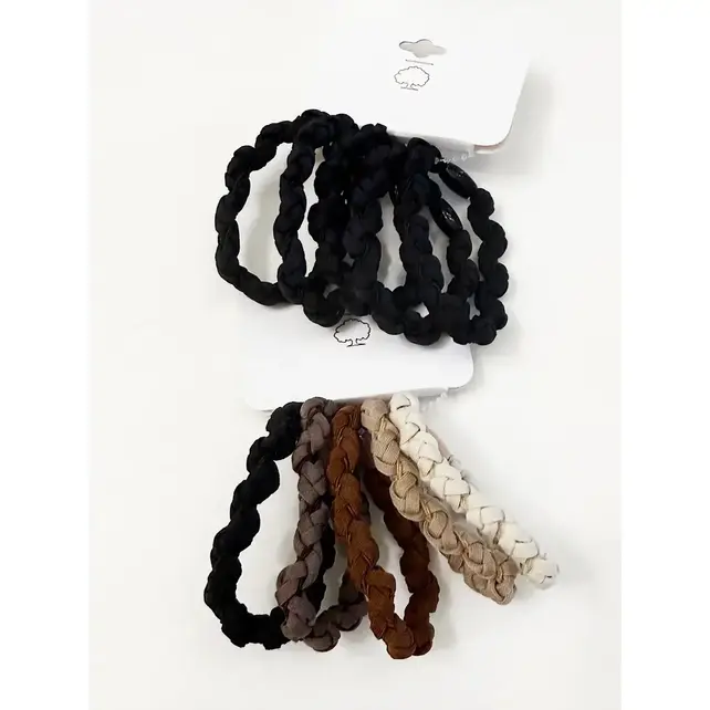 Brown Tone Multi Design Hair Ties