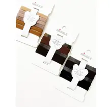 Neutral Tone Patterned Rolled Hair Tie Set