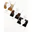 Neutral Tone Patterned Rolled Hair Tie Set