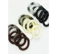 Multi Design Spiral Hair Ties