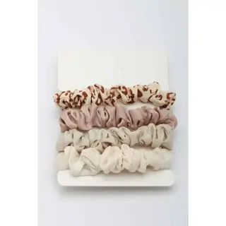 Leopard Scrunchie Set 4 piece