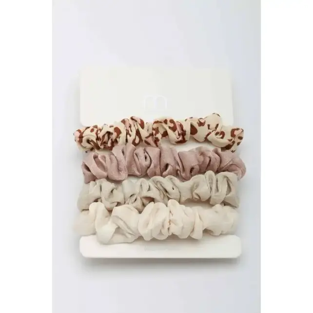 Leopard Scrunchie Set 4 piece