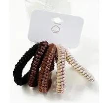 Brown Tone Multi Design Hair Ties