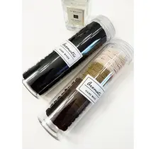 Brown Tone Multi Design Hair Ties in A Container