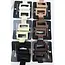 Neutral Tone Matte Color Rectangle Medium Hair Clip 2 pack