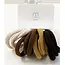 Assorted Neutrals Rolled Hair Tie Set 12 Piece