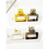 Marbled Duo Medium Hair Claw Clip 2 piece Set