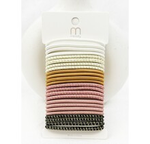 Rulex Mix Tone Ponytail Mixed Elastics Hair Ties - 24