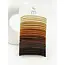 Brown Tone Ponytail Mixed Elastics Hair Ties