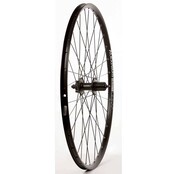 Wheel Shop, Rear 29" Wheel, 32H Black Ally Duble Wall Alex SX-44 Disc/ Black Shiman FH-M525 QR 8-10spd 6 Blt Disc Hub, DT Black Stainless Spkes