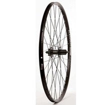 Wheel Shop, Rear 29" Wheel, 32H Black Ally Duble Wall Alex SX-44 Disc/ Black Shiman FH-M525 QR 8-10spd 6 Blt Disc Hub, DT Black Stainless Spkes