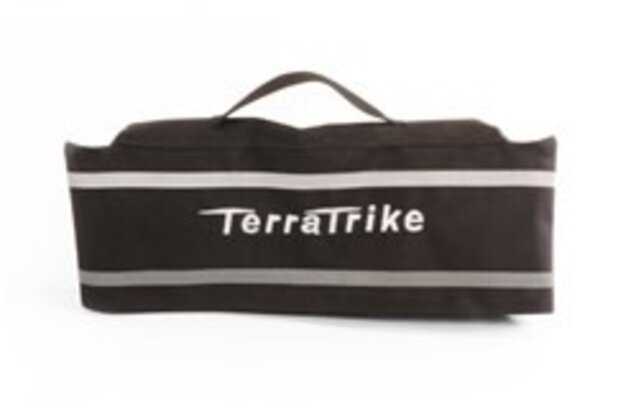 Terratrike Seat Back Bag Black with Silver Logo TT600134 Terratrike Seat Back Bag Black with Silver Logo TT600134